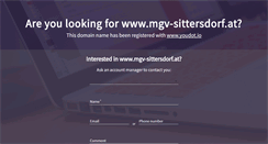 Desktop Screenshot of mgv-sittersdorf.at