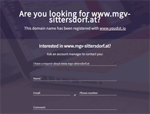 Tablet Screenshot of mgv-sittersdorf.at